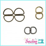 RING - D SHAPE-METAL-2CM (2PCS/PK)